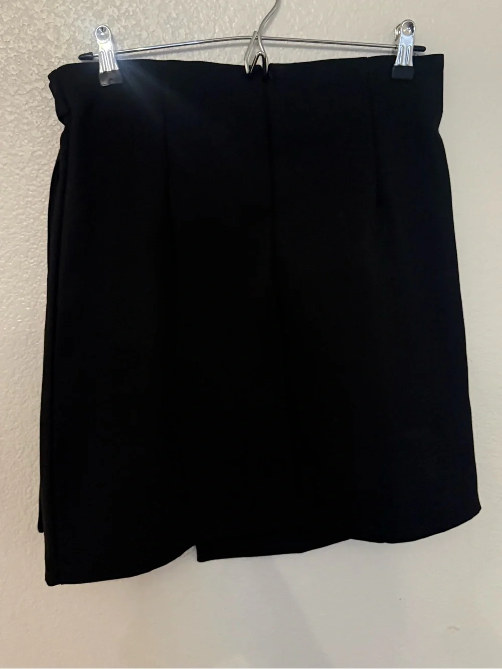 Black Wrap Skirt with Side Ring Detail